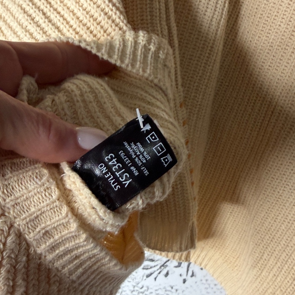 Oversized POL cardigan knit patchwork - image 5